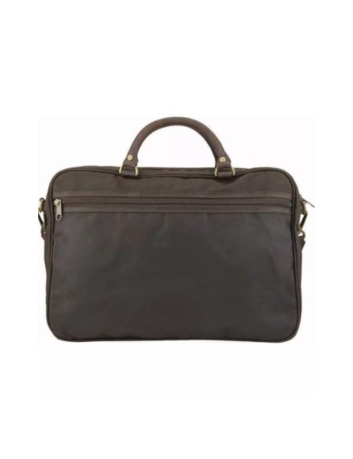 Męska torba-Barbour Wax and Leather Briefcase